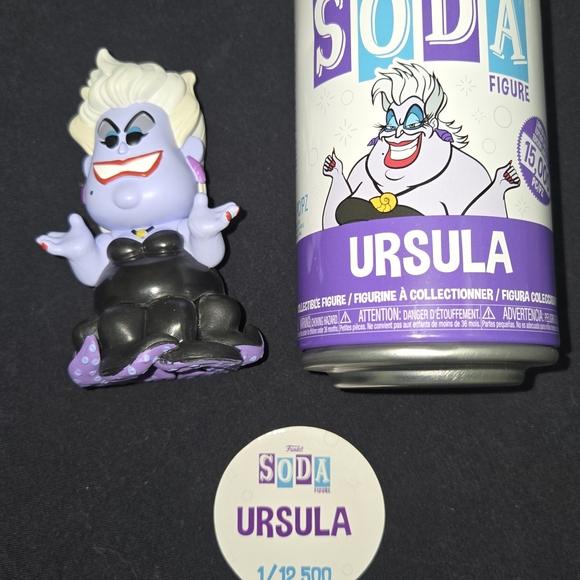 Funko Other - Funko Soda Ursula Vinyl Figure - Purple, Black & White